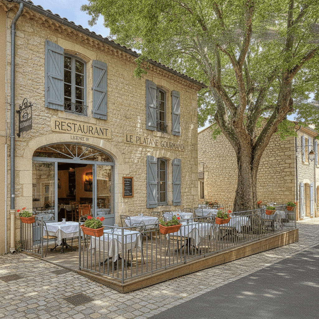 Restaurant à Vaucluse : terrasse - licence IV - Image 1