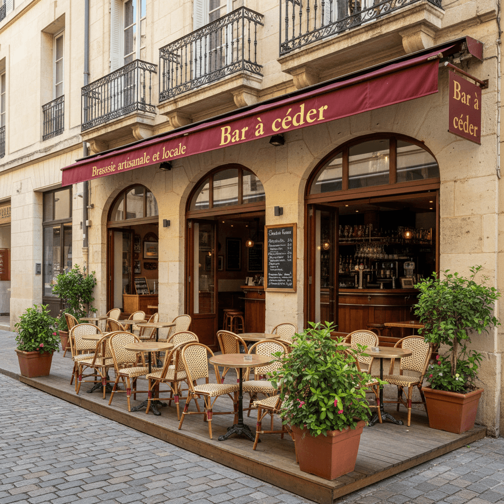 Bar-brasserie 108m² à Montpellier : terrasse - licence IV