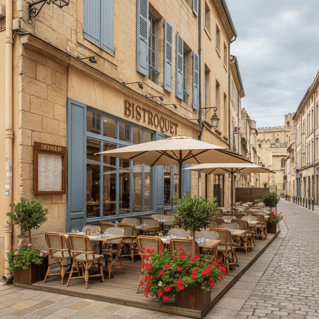 Restaurant à Avignon : terrasse - licence IV - Image 1