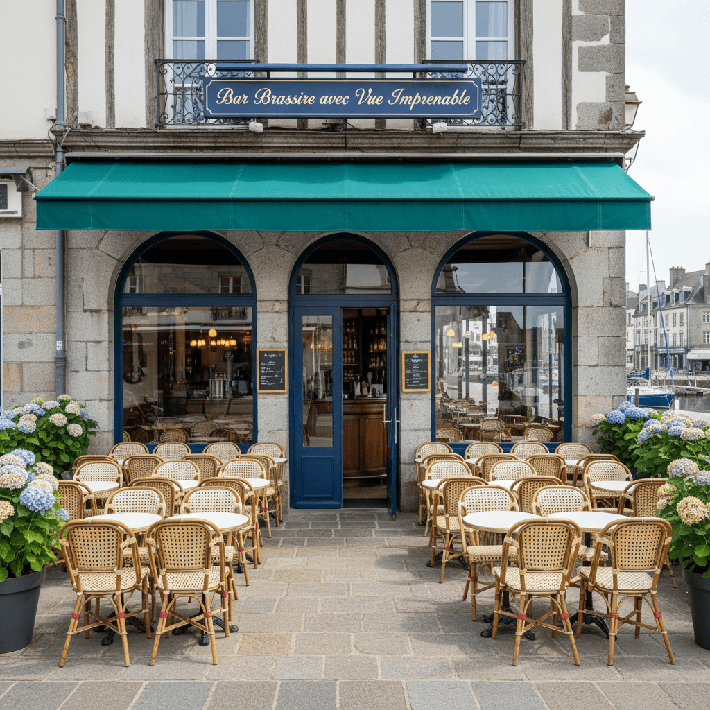 Bar-brasserie à Vannes : terrasse - licence IV - Image 1