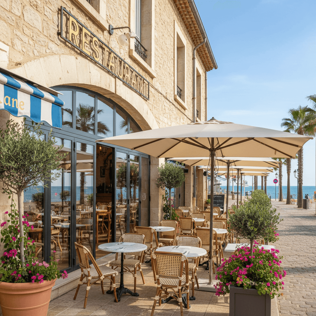 Restaurant 1080m² à Cagnes-Sur-Mer : terrasse - licence IV - Image 1