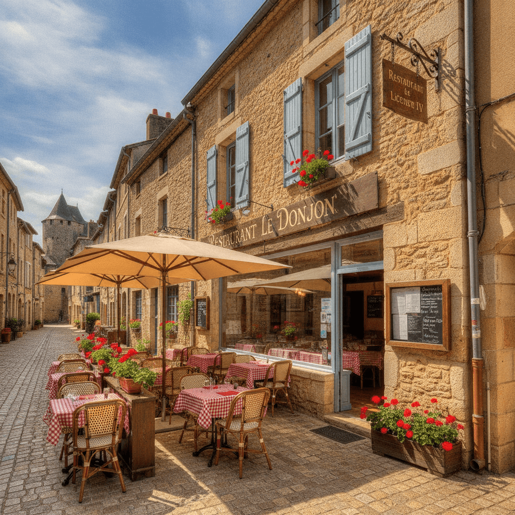Restaurant 190m² à Bruniquel : terrasse - licence IV - Image 1