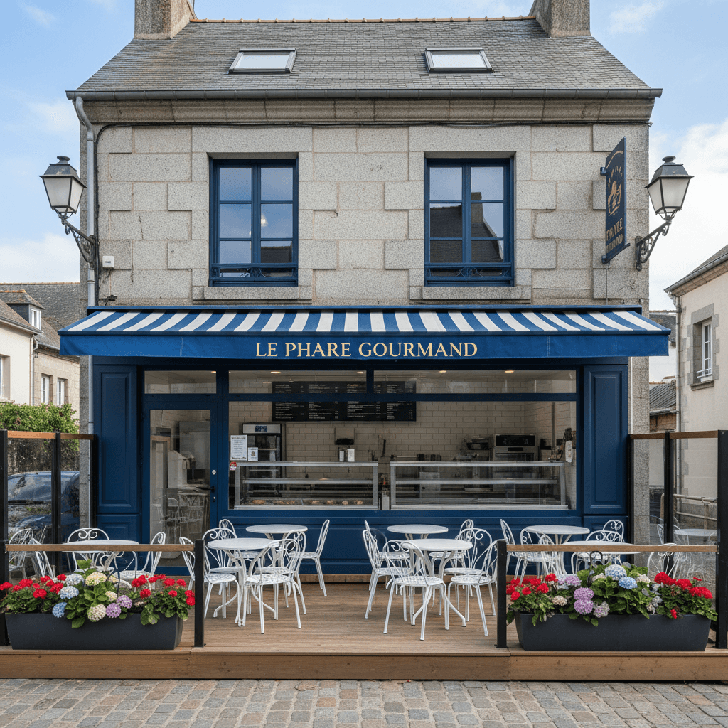 Fast-food 45m² à Le Conquet : terrasse - licence IV - Image 1