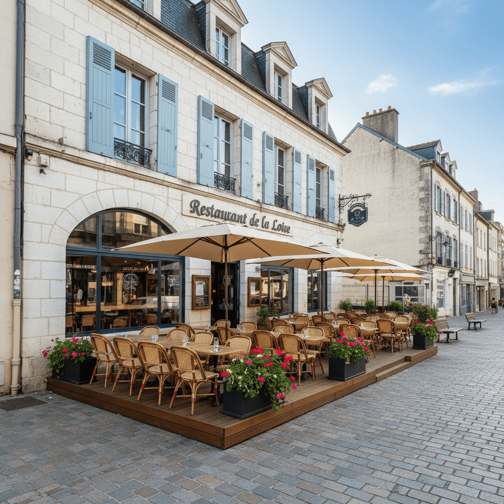 Restaurant 350m² à Nantes : terrasse - licence IV