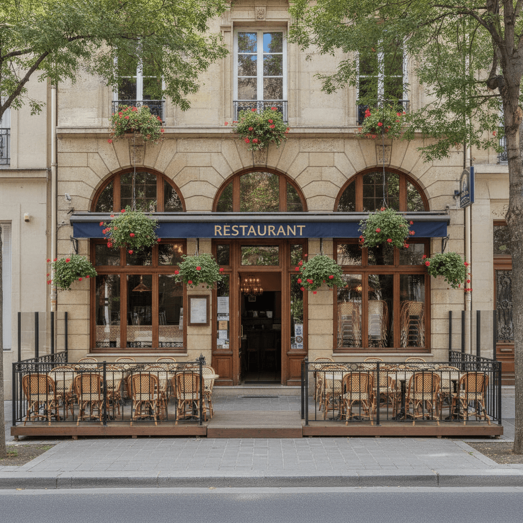 Restaurant 60m² à Villeurbanne : terrasse - licence IV - Image 1