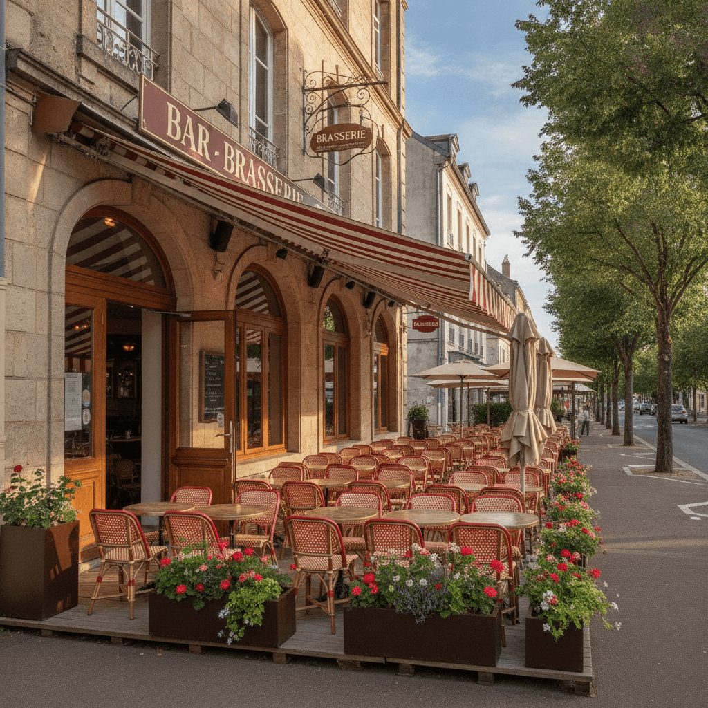 Bar-brasserie 80m² : terrasse - licence IV - Image 1