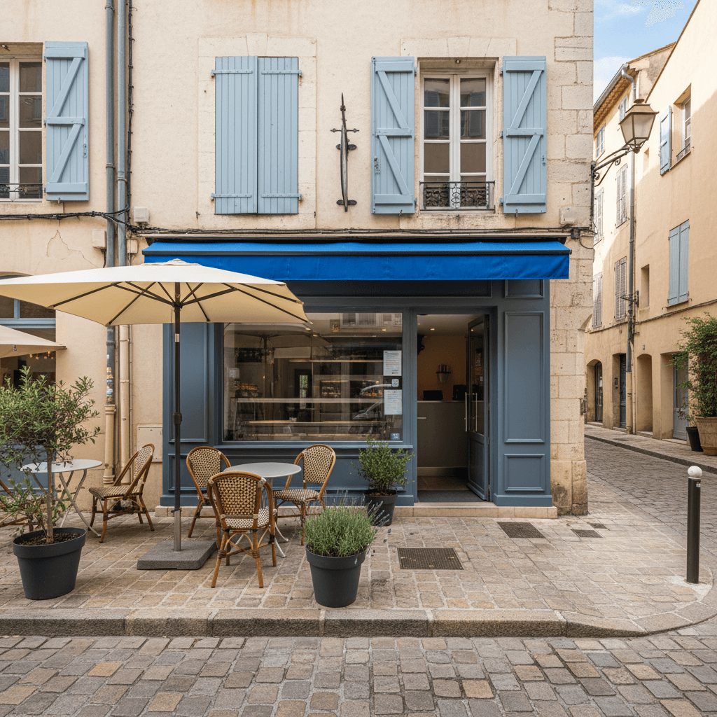 Fast-food 35m² à Antibes : terrasse - extraction