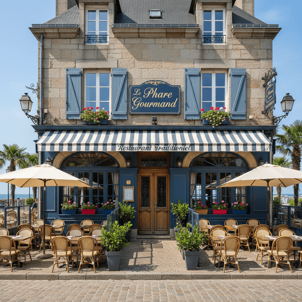 Restaurant à Saint-Brieuc : terrasse - extraction - Image 1