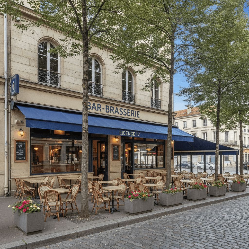 Bar-brasserie 140m² à Saint-Étienne : terrasse - licence IV - Image 1
