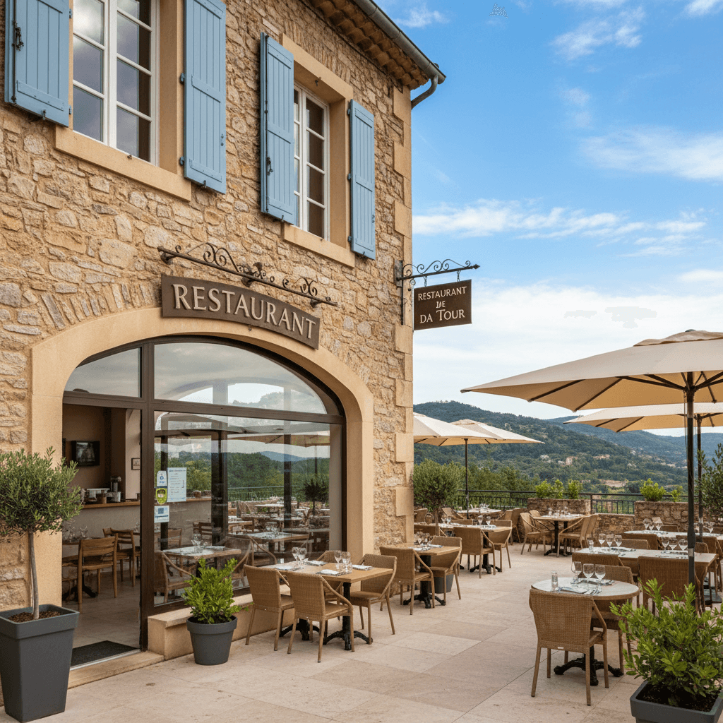 Restaurant 430m² à Castagniers : terrasse - licence IV - Image 1
