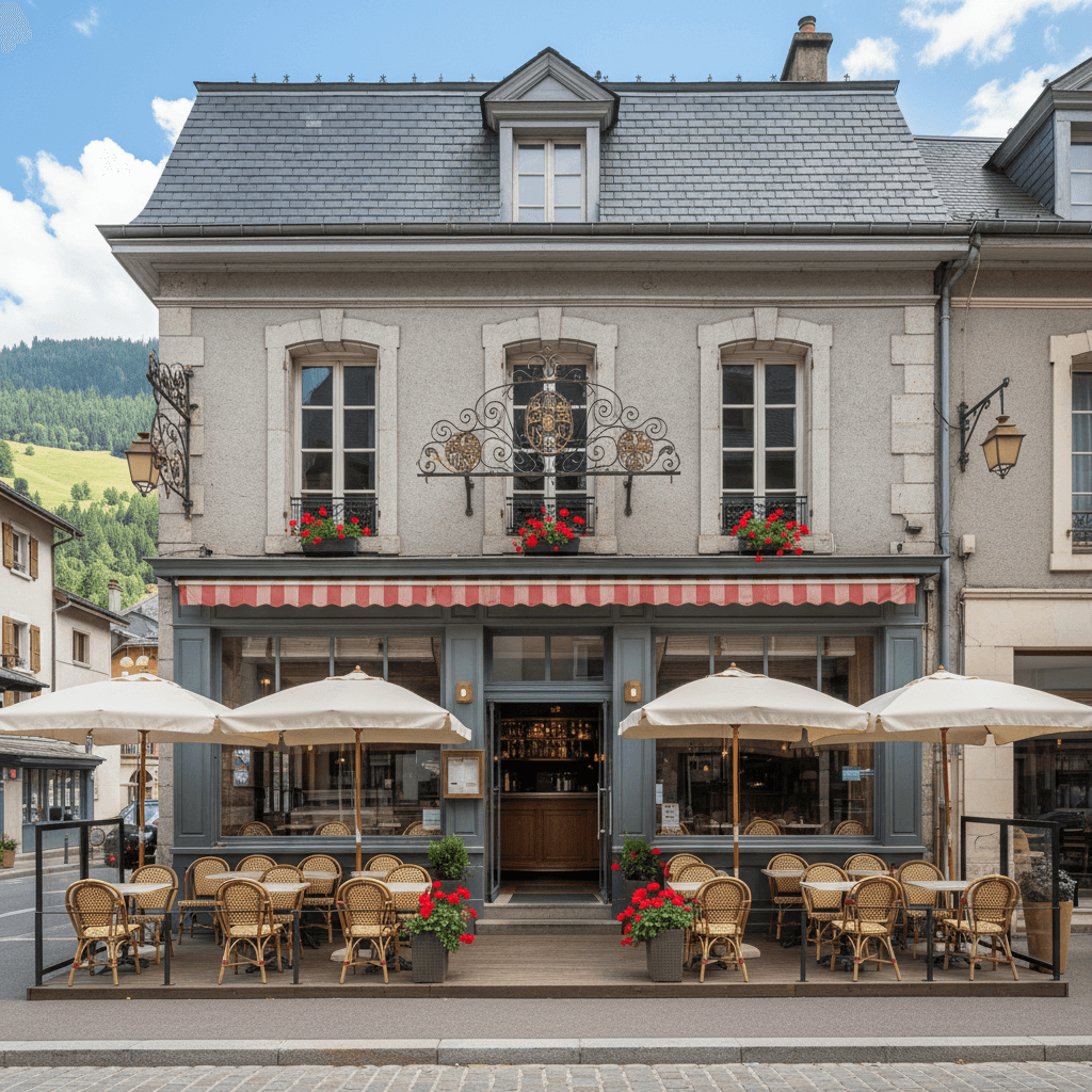 Restaurant 149m² à Brides-Les-Bains : terrasse - licence IV - Image 1