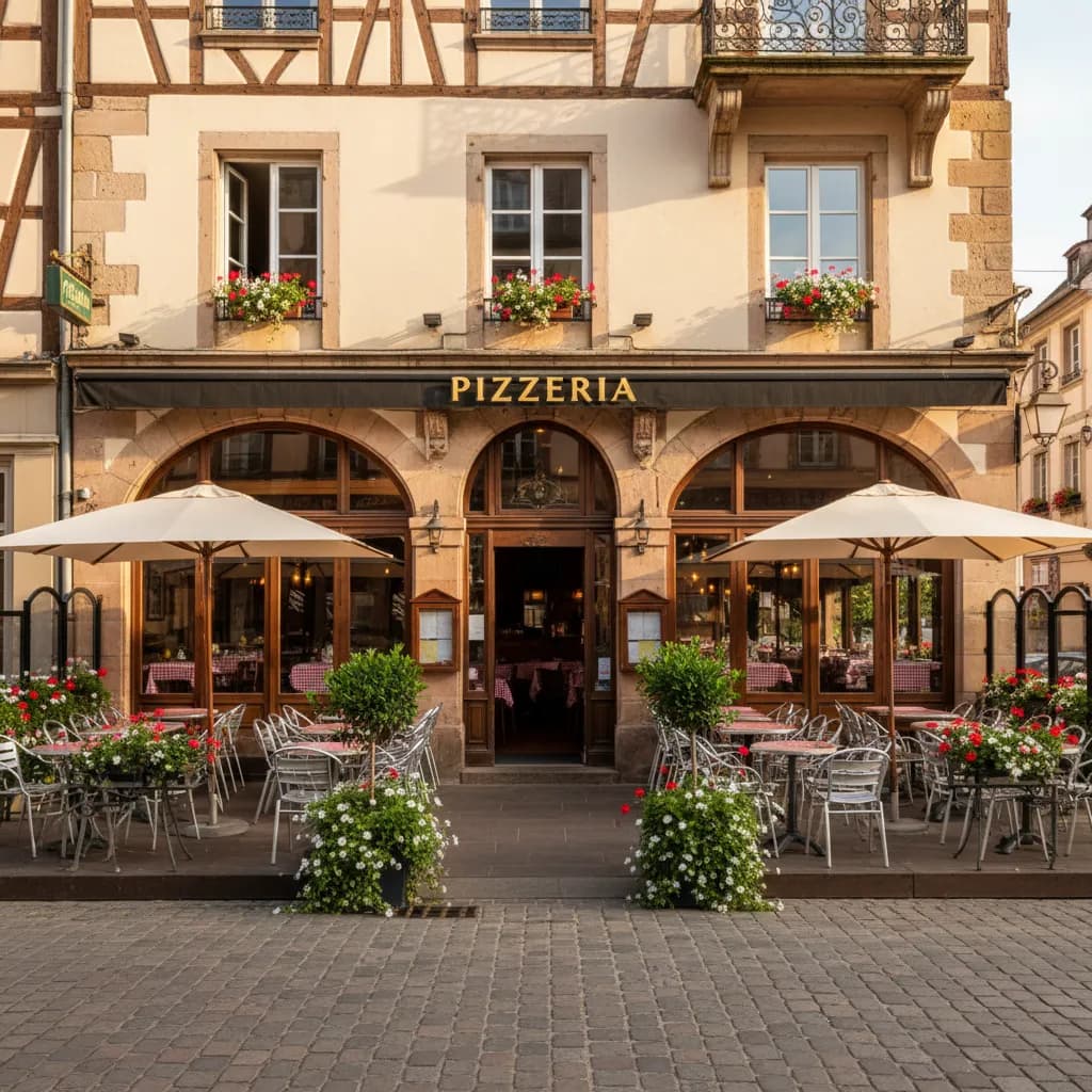 Restaurant à Strasbourg : terrasse - extraction - Image 1