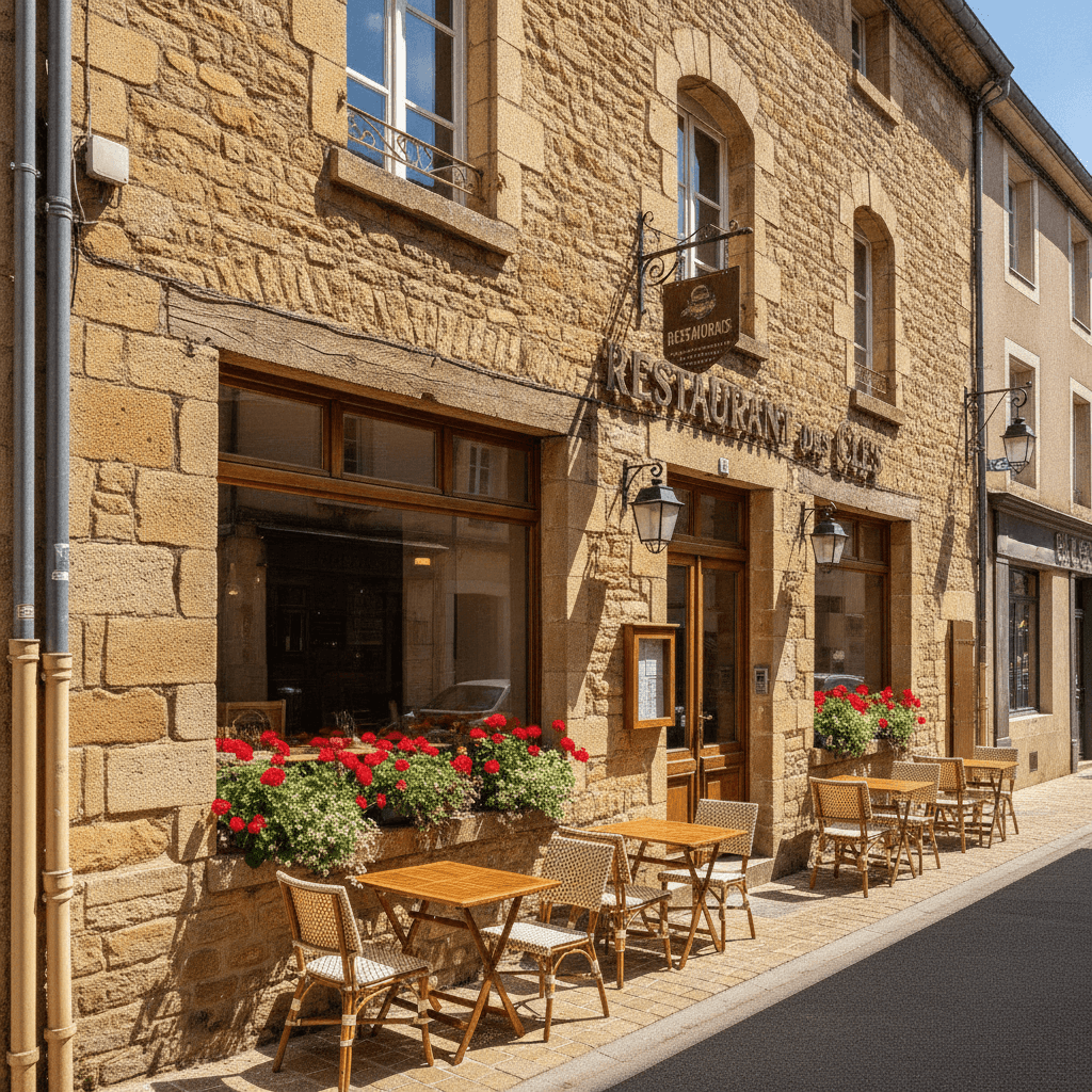 Restaurant 240m² à Figeac : terrasse - extraction - Image 1