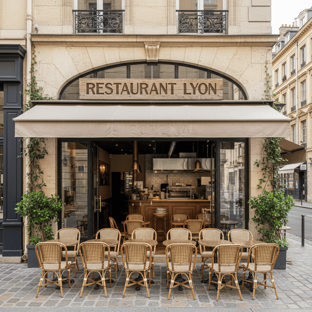 Restaurant 100m² à Lyon : terrasse - licence IV