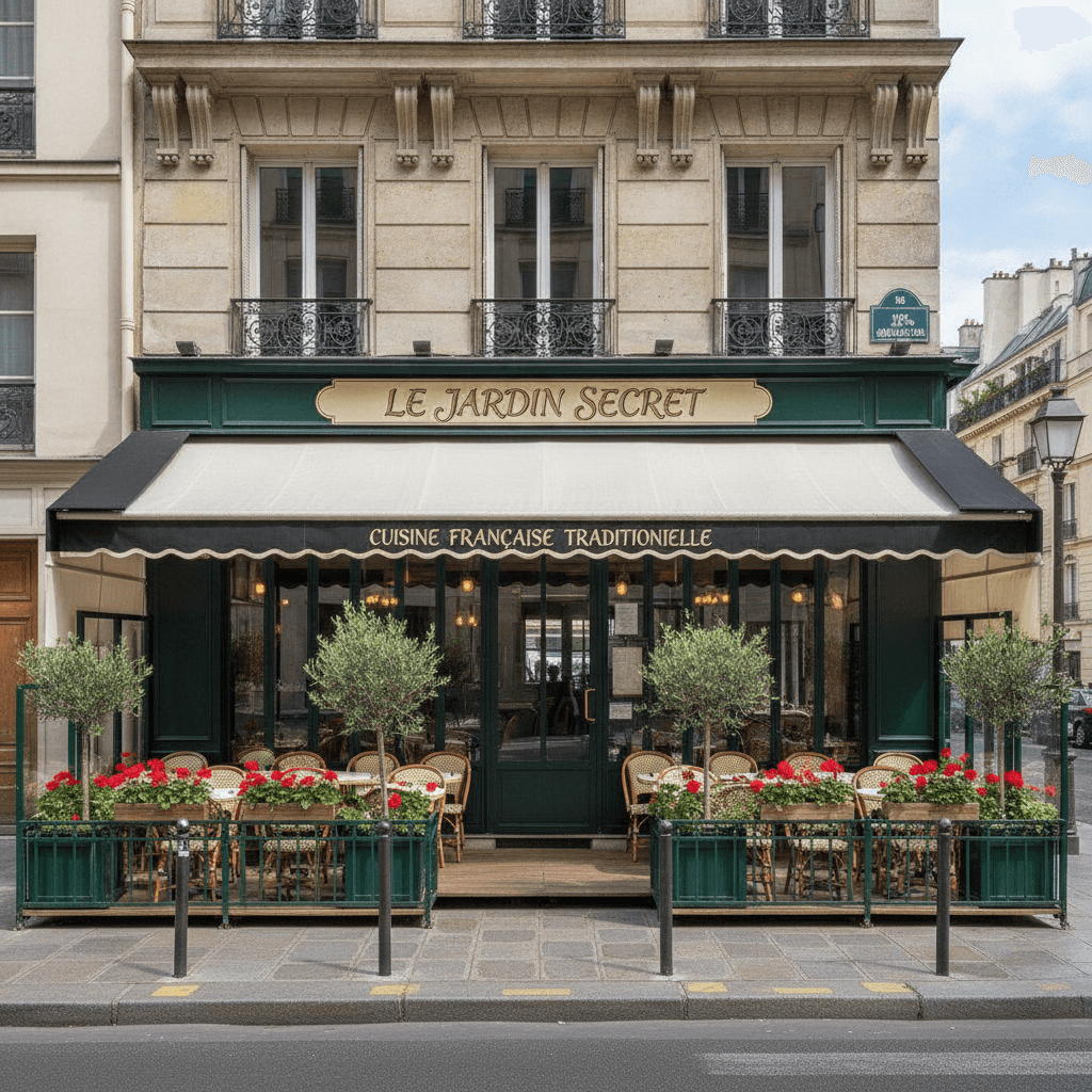 Restaurant 20 couverts à Paris : terrasse - extraction - Image 1