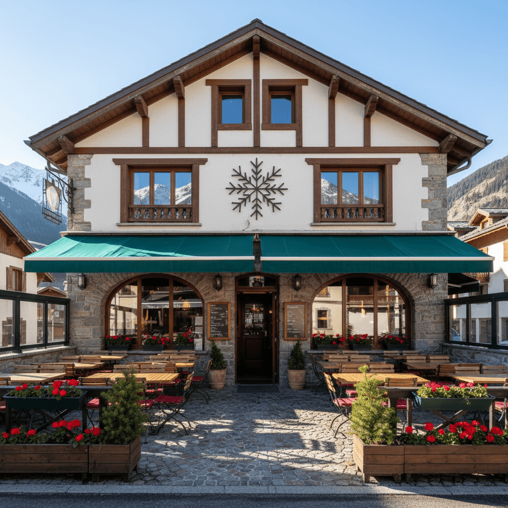 Bar-brasserie 160m² à Hauteluce : terrasse - licence IV - Image 1