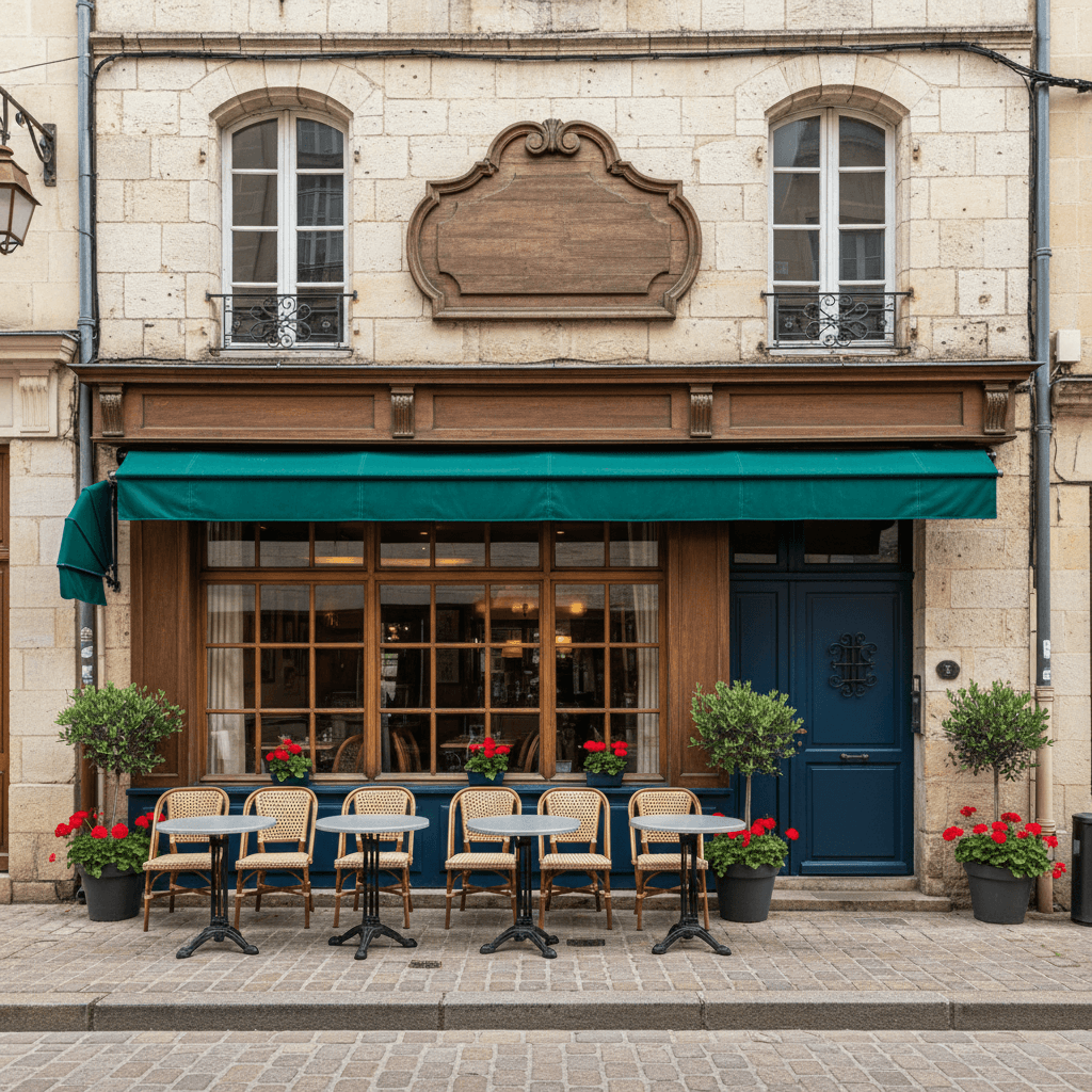 Restaurant 180m² à Figeac : terrasse - extraction - Image 1