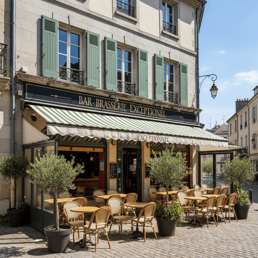 Bar-brasserie 100m² à Clermont-Ferrand : terrasse - licence IV