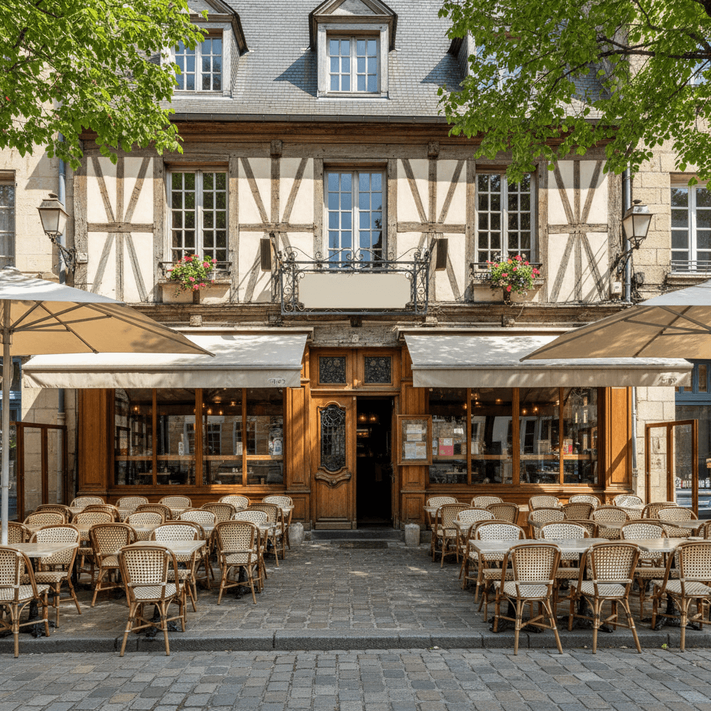 Restaurant 397m² à Rouen : terrasse - licence IV