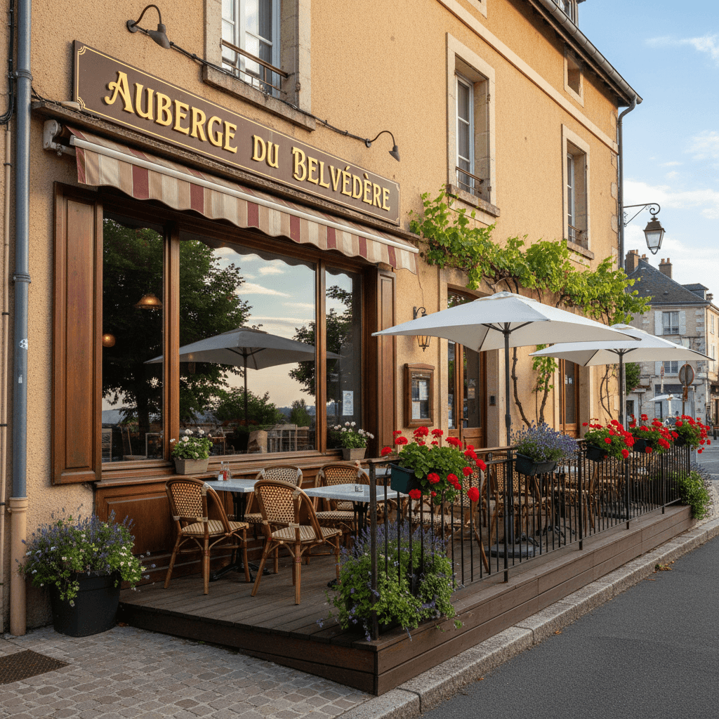 Restaurant 140m² à Condrieu : terrasse - extraction - Image 1