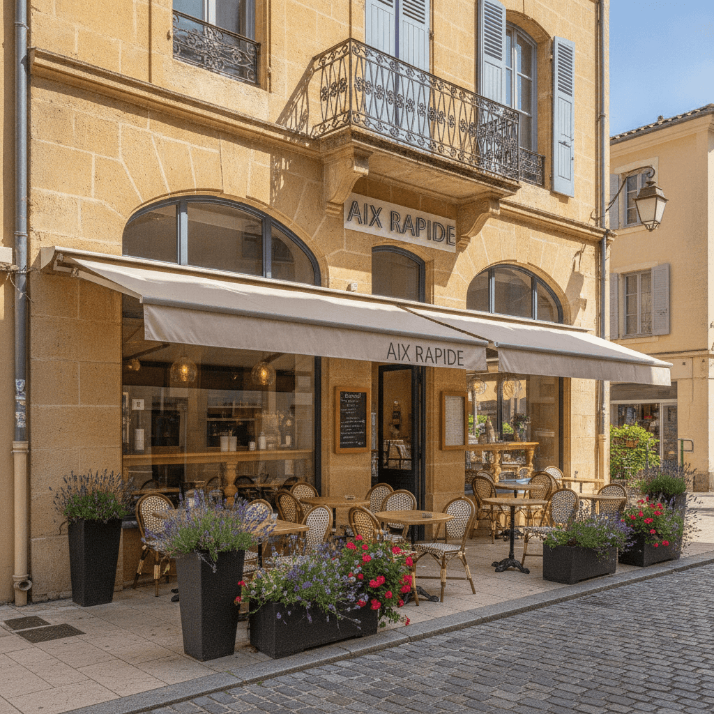 Fast-food 250m² à Aix-En-Provence : terrasse - licence IV