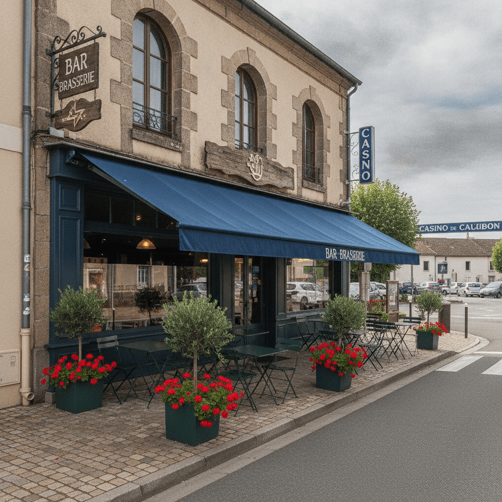 Bar-brasserie à Cazaubon : terrasse - licence IV - Image 1