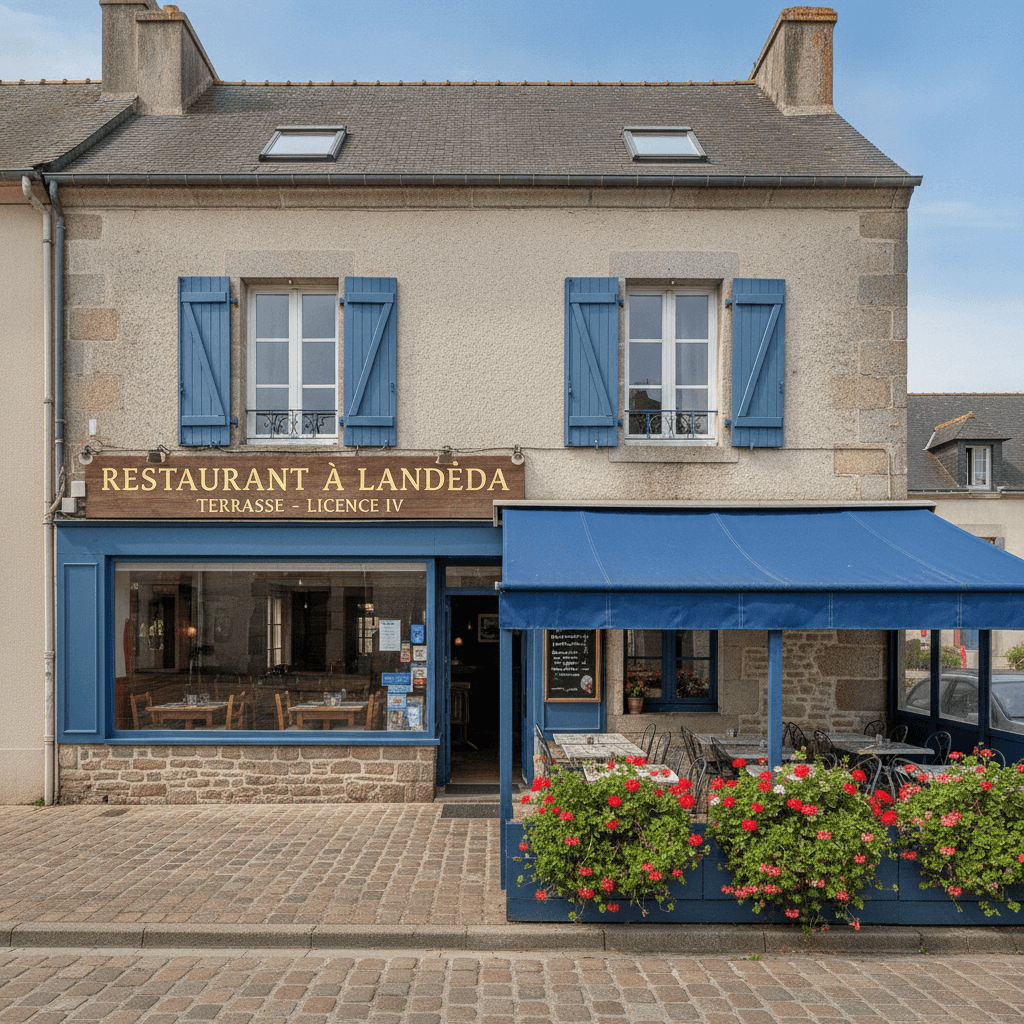 Restaurant à Landéda : terrasse - licence IV - Image 1