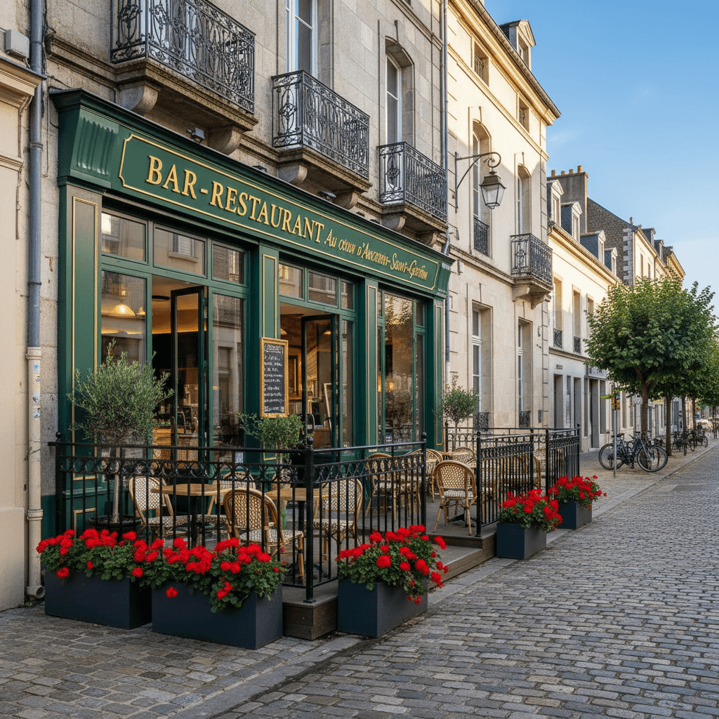 Bar-brasserie à Ancenis-Saint-Géréon : terrasse - licence IV - Image 1
