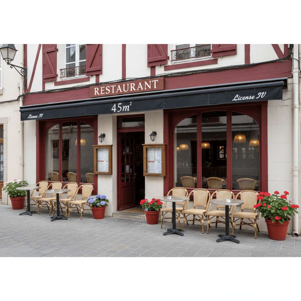 Restaurant 45m² à Saint-Jean-De-Luz : terrasse - licence IV - Image 1