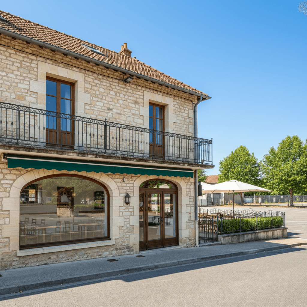 Restaurant 230m² à Villeneuve-Lès-Bouloc : terrasse - licence IV - Image 1