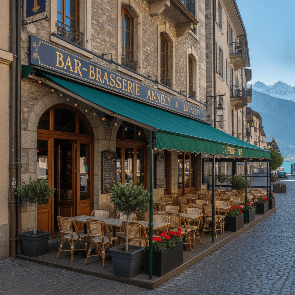 Bar-brasserie à Annecy : terrasse - licence IV - Image 1