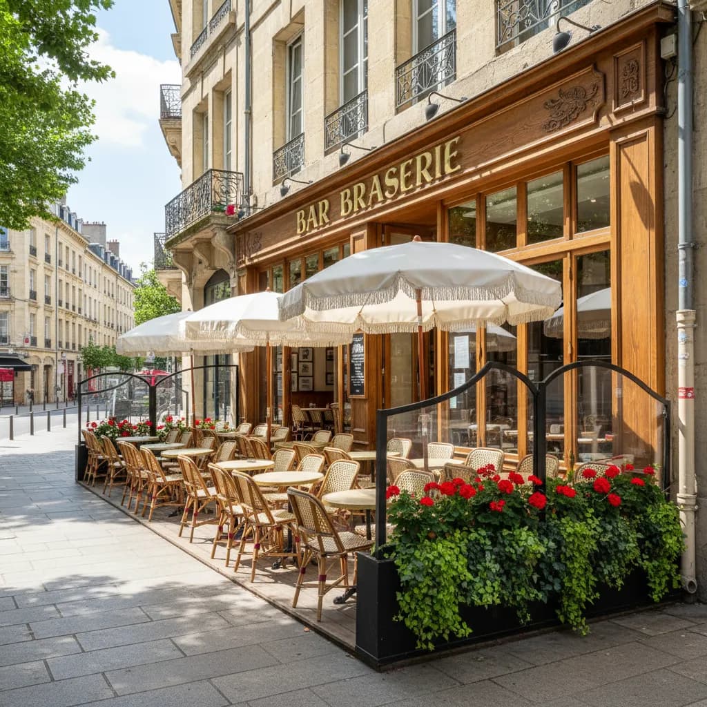 Bar-brasserie 300m² à Bordeaux : terrasse - licence IV - Image 1