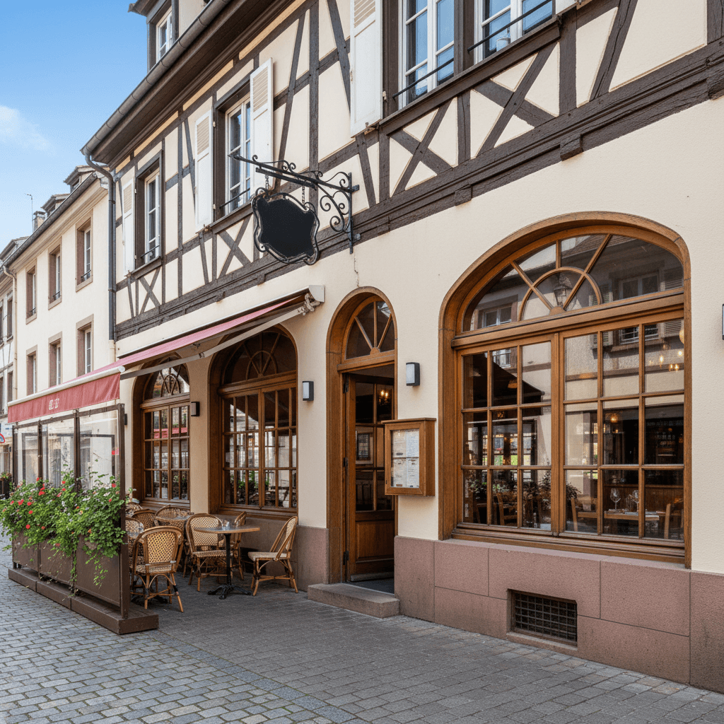 Restaurant 250m² à Bischheim : terrasse - licence IV - Image 1