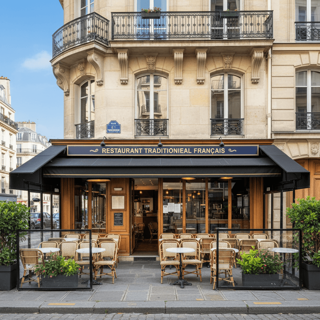 Restaurant 56 couverts à Paris : terrasse
