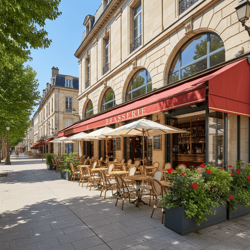 Bar-brasserie à Bordeaux : terrasse - licence IV