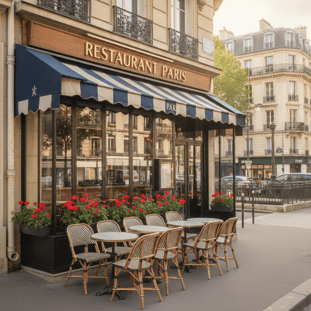 Restaurant 54 couverts à Paris : terrasse - licence IV - Image 1
