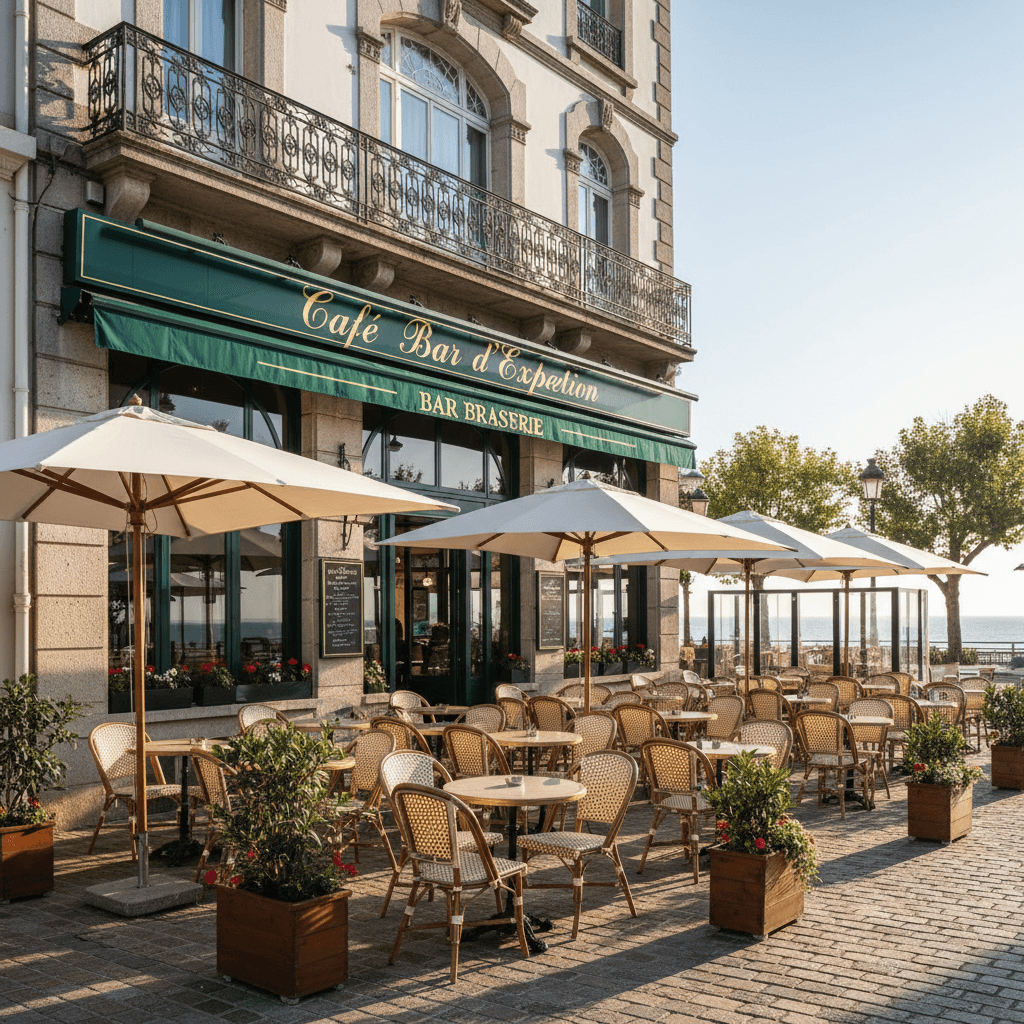 Bar-brasserie 90m² à La Baule-Escoublac : terrasse - licence IV - Image 1