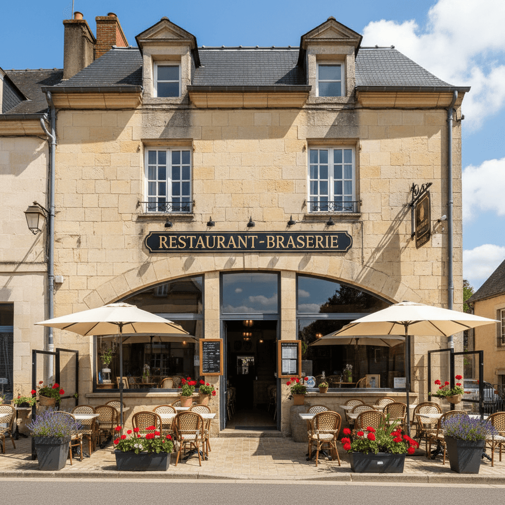 Restaurant à Vitrac : terrasse - licence IV - Image 1
