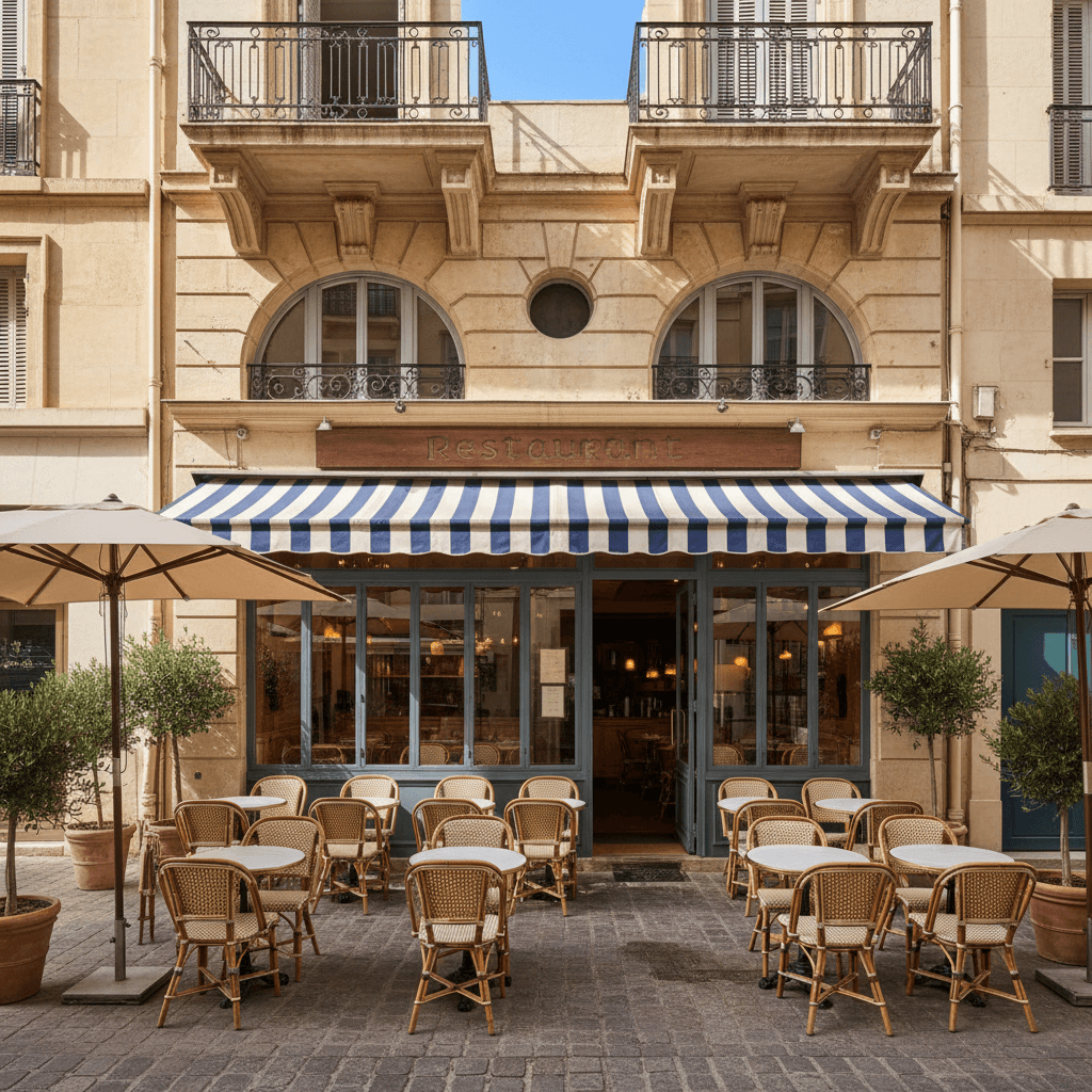 Restaurant à Marseille : terrasse - Image 1