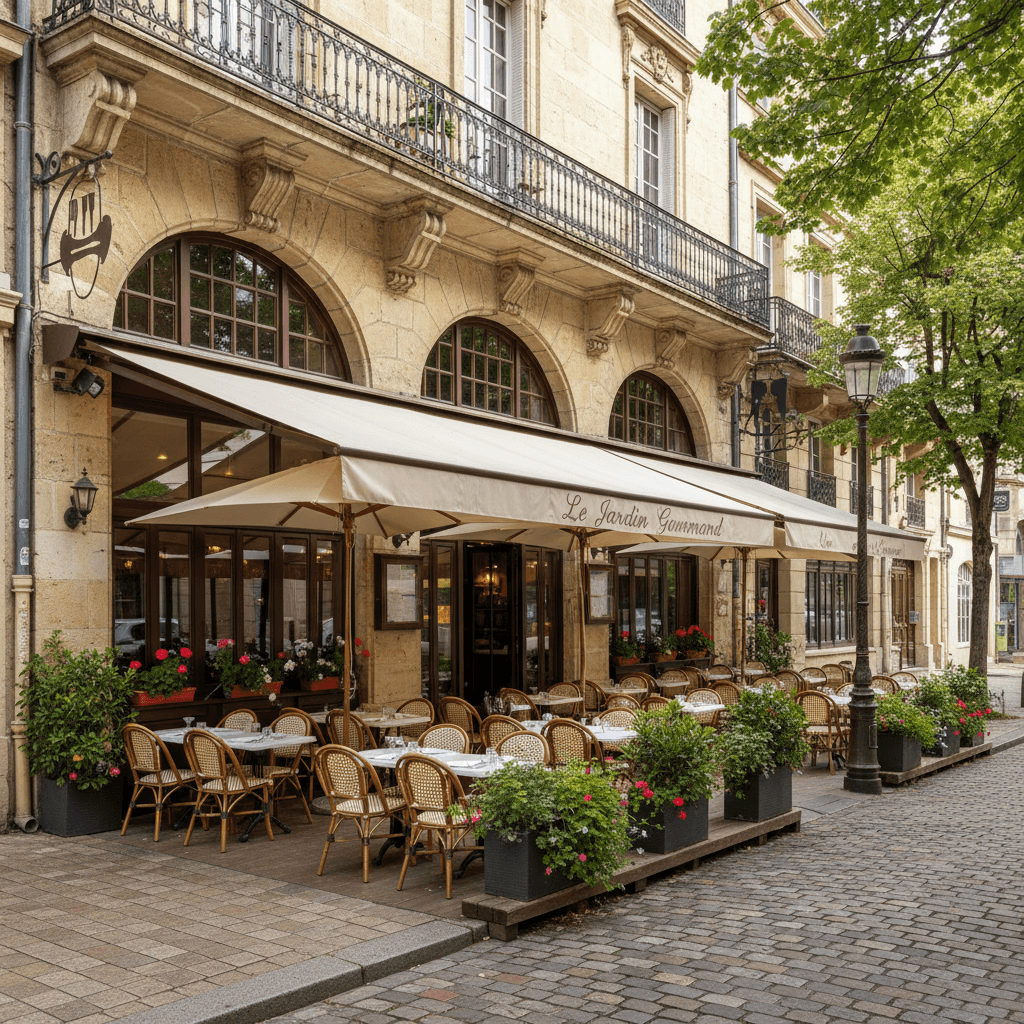 Restaurant à Vienne : terrasse - extraction - Image 1