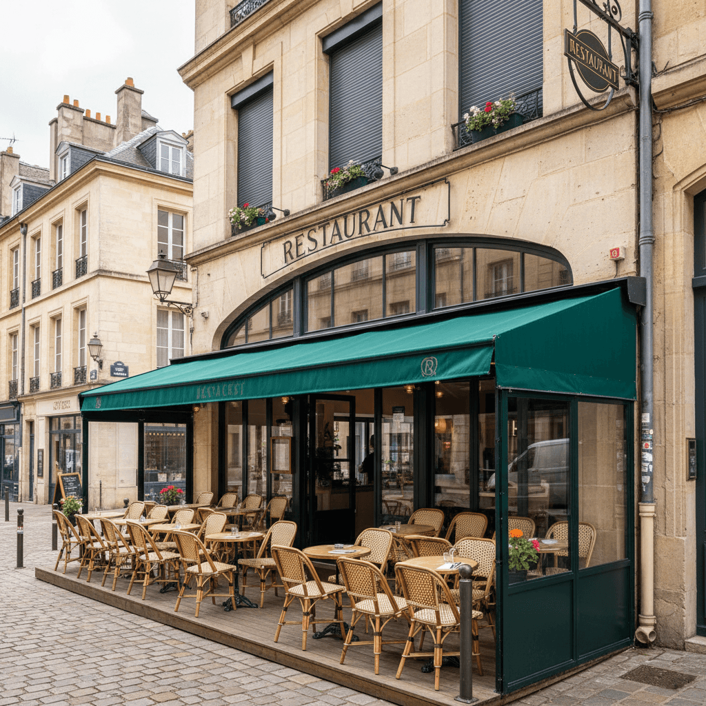 Restaurant 250m² à Bordeaux : terrasse - licence IV