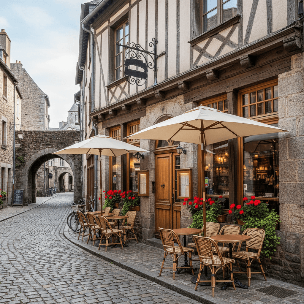 Restaurant 100m² à Dinan : terrasse - licence IV - Image 1