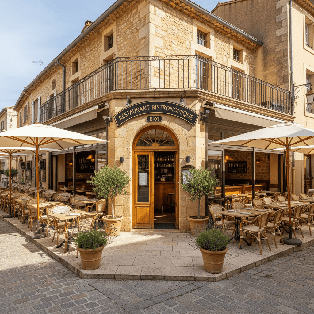 Restaurant 242m² à Biot : terrasse - licence IV - Image 1
