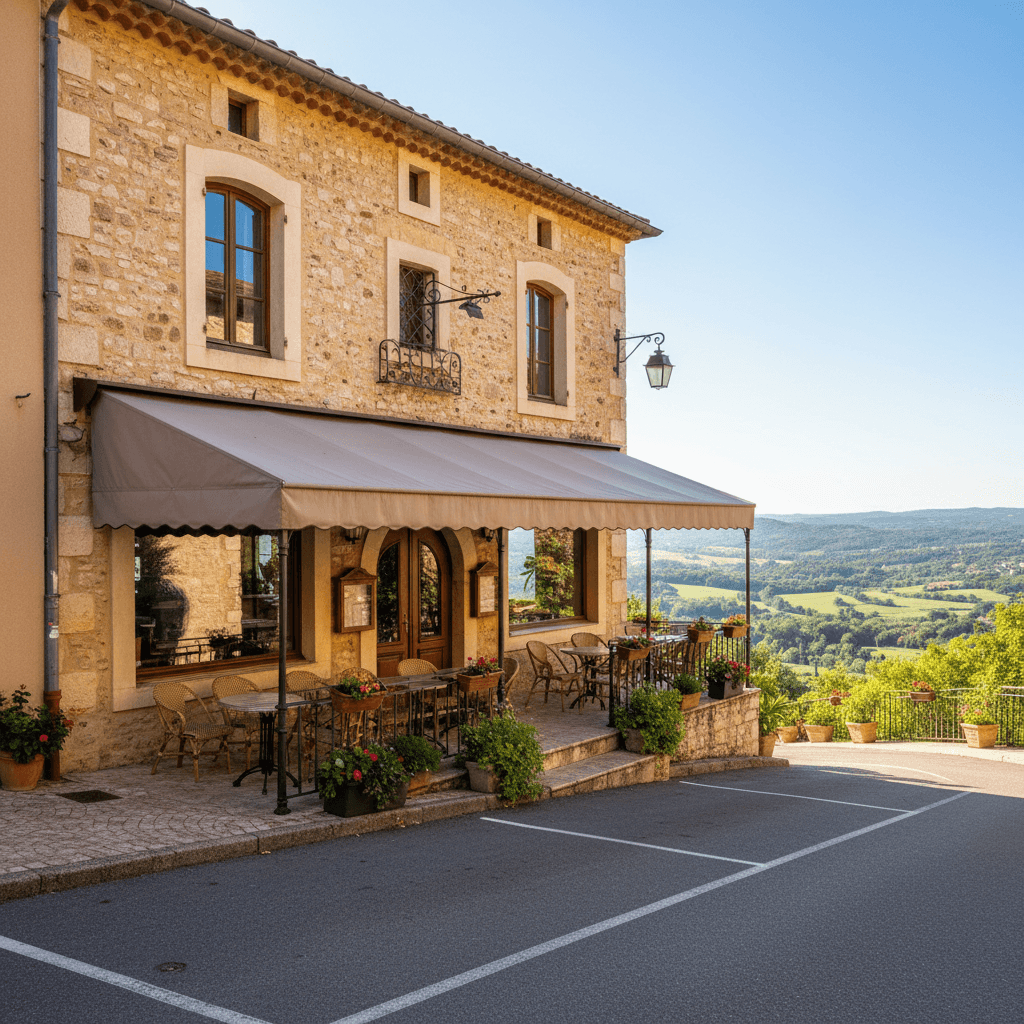 Restaurant 418m² à Saint-Martin-Du-Var : terrasse - extraction - Image 1