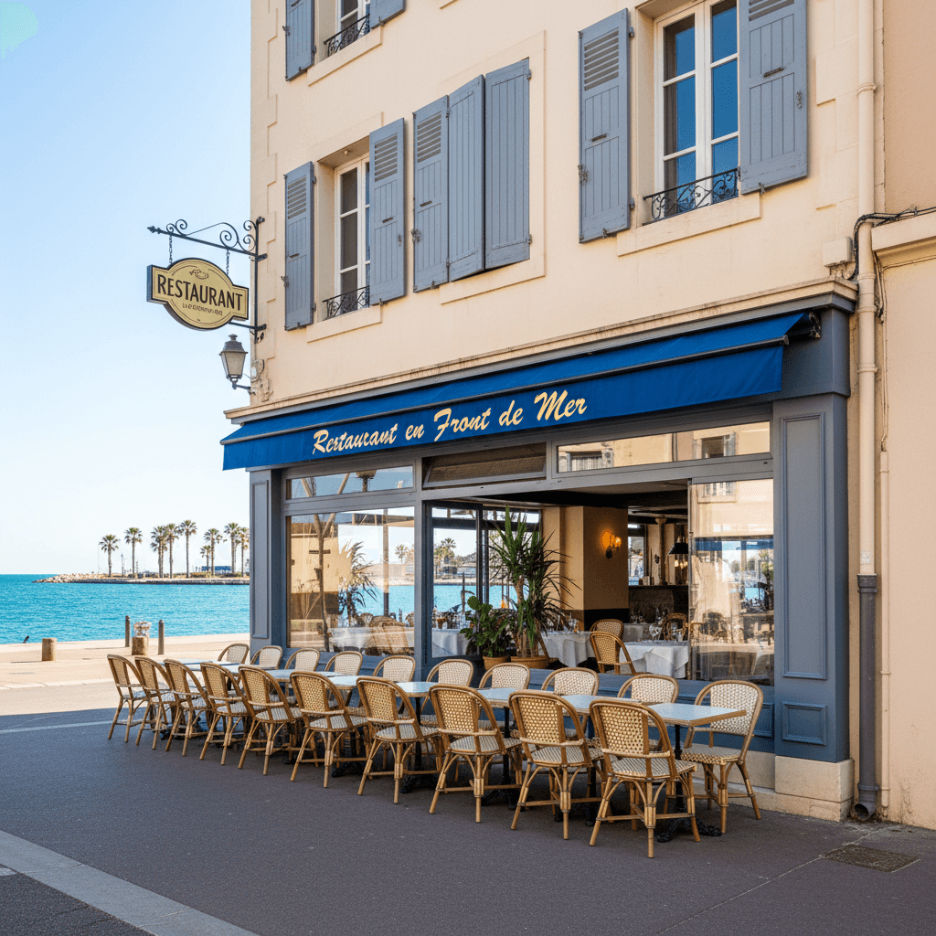 Restaurant 260m² à La Seyne-Sur-Mer : terrasse - extraction - Image 1