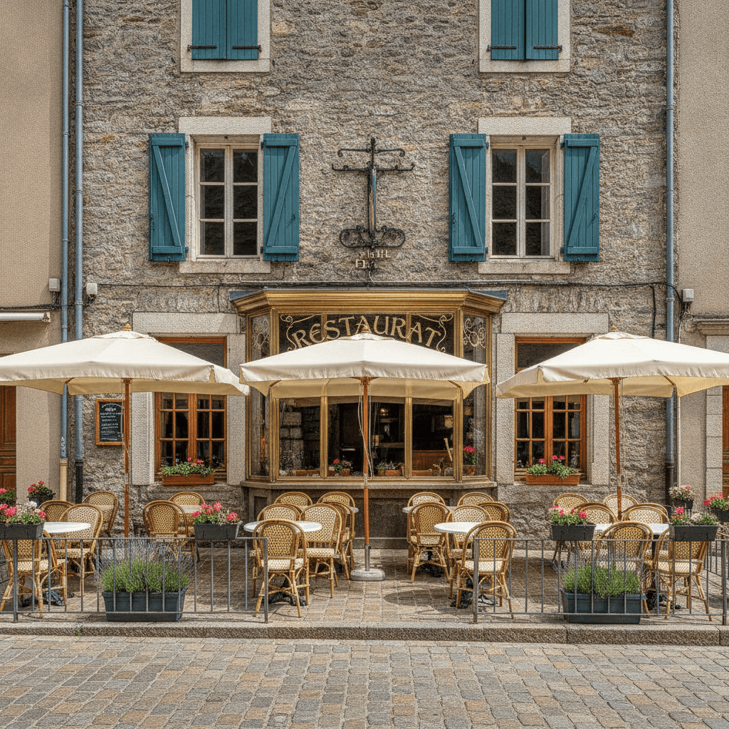 Restaurant 70m² à Beuil : terrasse - Image 1