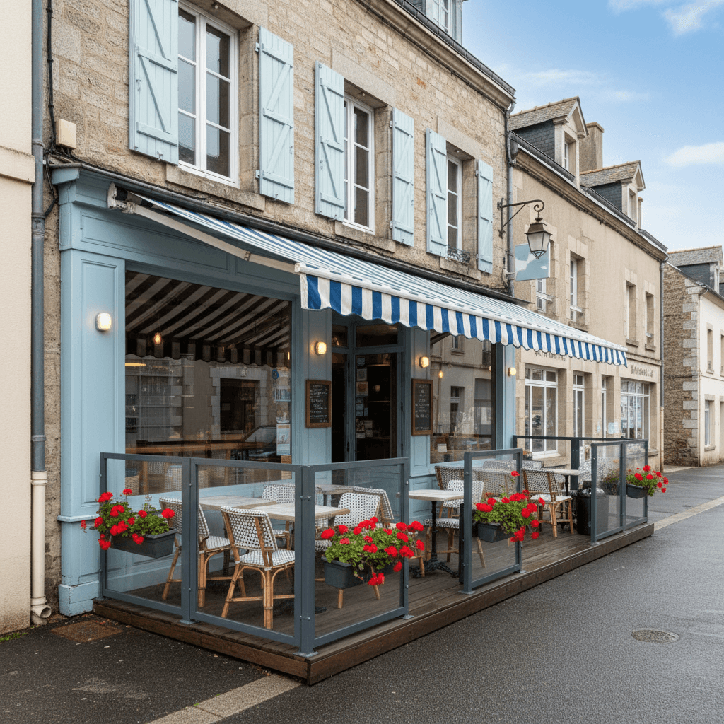 Restaurant à Barneville-Carteret : terrasse - licence IV - Image 1
