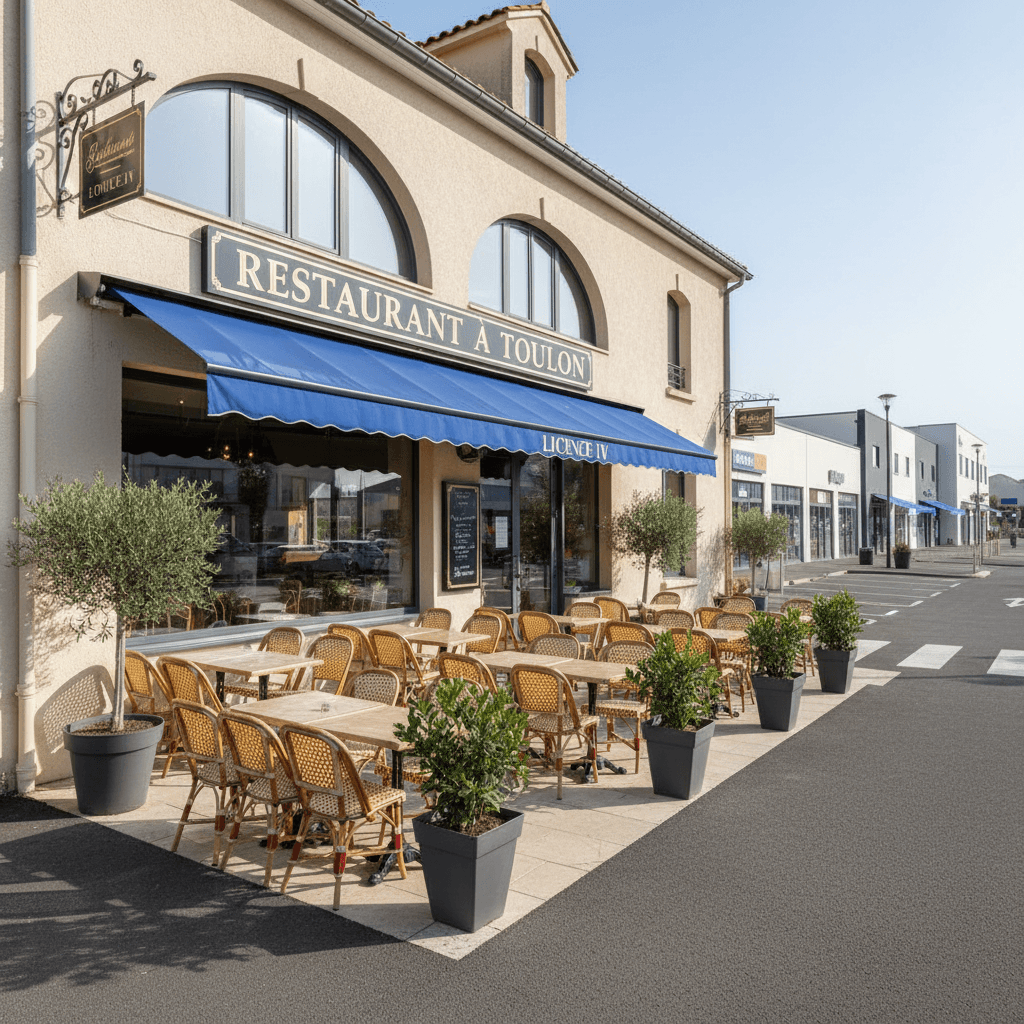 Restaurant à Toulon : terrasse - licence IV