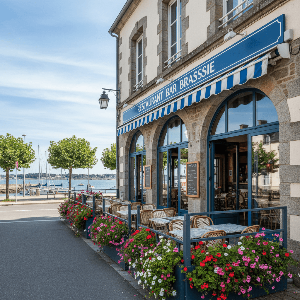 Bar-brasserie à Vannes : terrasse - licence IV - Image 1