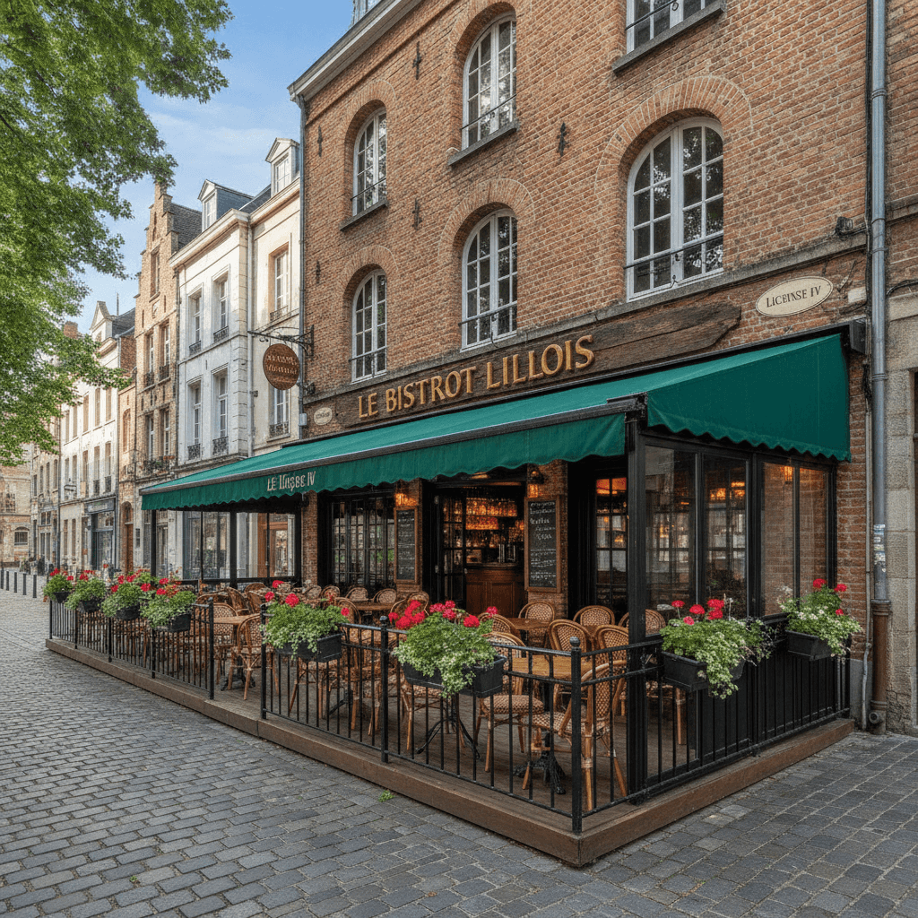 Restaurant à Lille : terrasse - licence IV